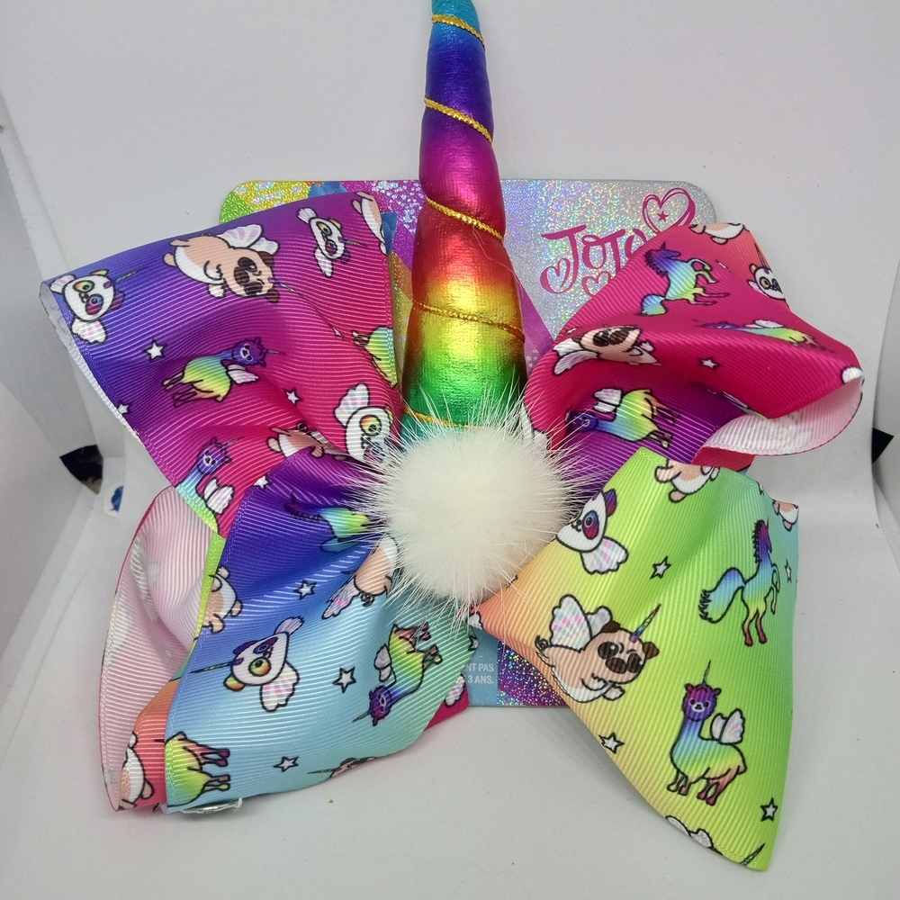 JoJo Siwa Colorful Unicorn Bow